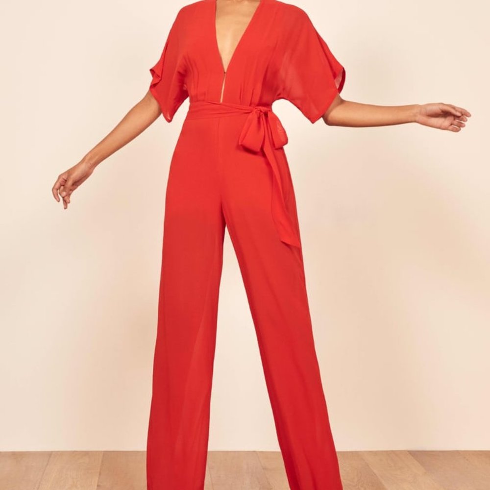 Reformation Lemongrass Jumpsuit
